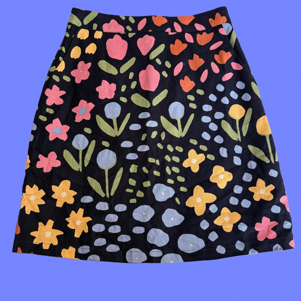 🌷ModCloth Princess Highway NWT Printed Floral Professional High Waisted Skirt 🌷